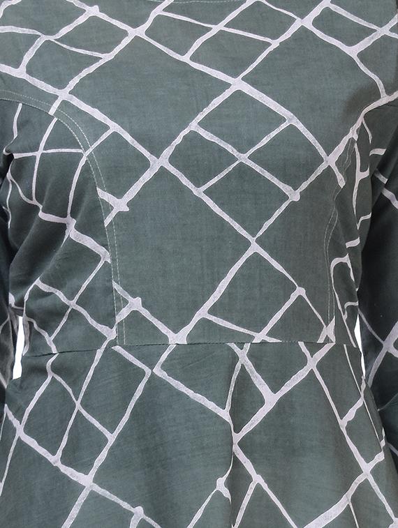 printed a-line kurta - 16252835 - Zoom Image - 4