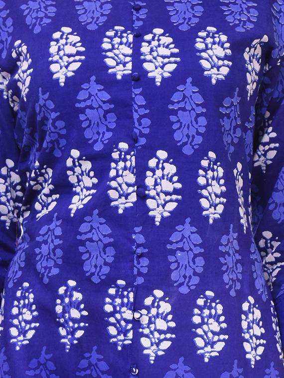printed a-line kurta - 16252839 - Zoom Image - 4