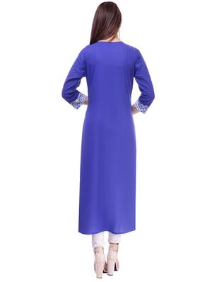 drawstring printed straight kurta - 16252843 - Standard Image - 3