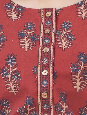 printed a-line kurta - 16252885 - Standard Image - 4