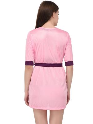 pink satin nightwear set - 16252895 - Standard Image - 3