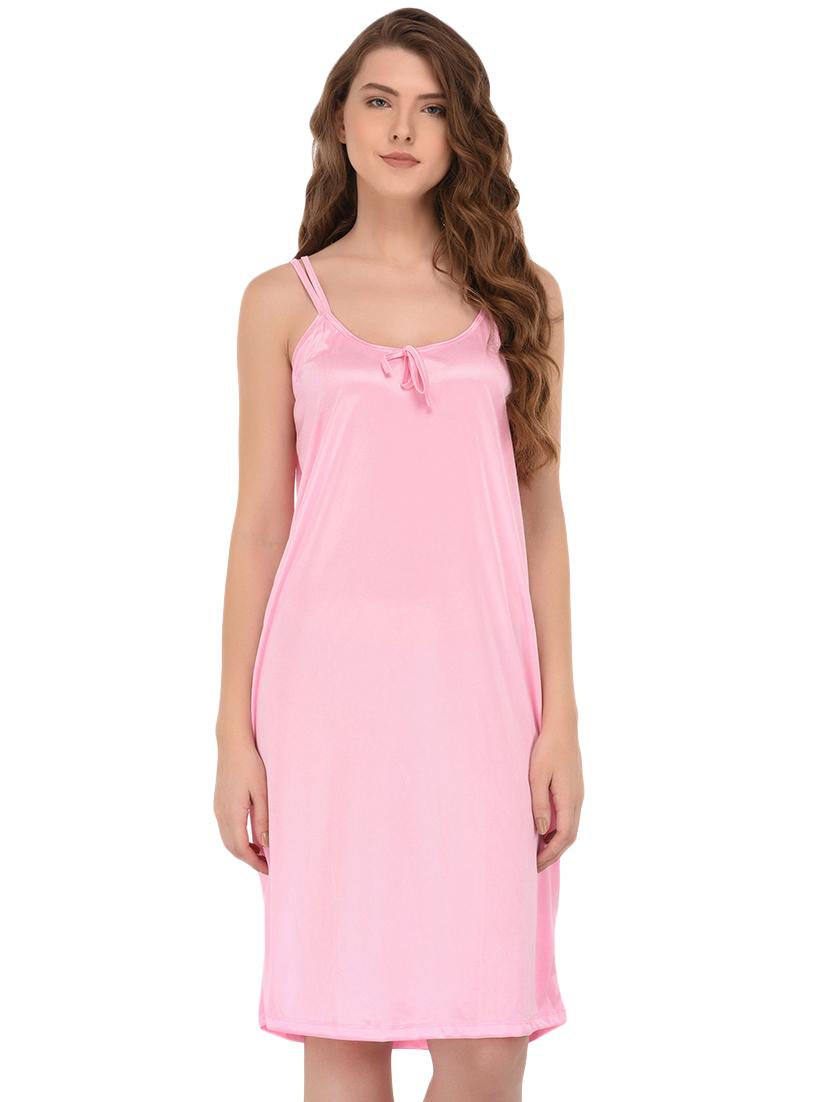 pink satin nightwear set - 16252895 - Zoom Image - 4