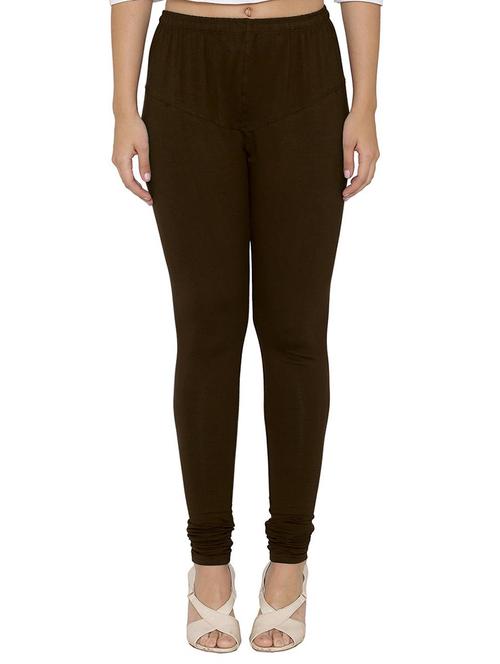 brown solid churidar - 16252976 - Very Small Image - 1
