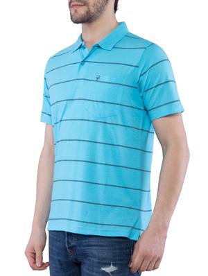 blue striped polo t-shirt - 16253044 - Standard Image - 3