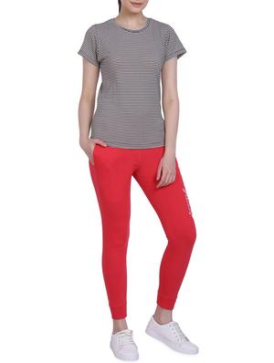zipper detail letter print jogger - 16253051 - Standard Image - 4