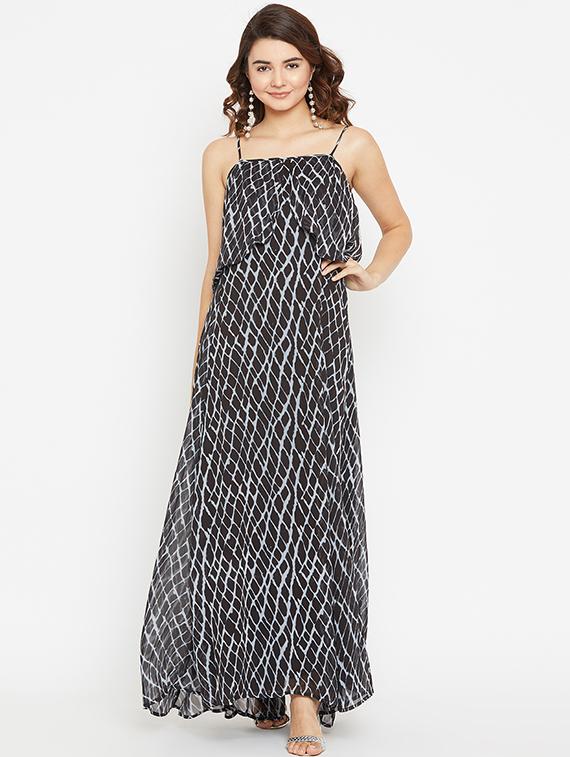 ruffle detail maxi dress - 16254501 - Zoom Image - 1