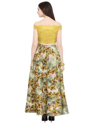 floral motif flared lehenga - 16254751 - Standard Image - 3