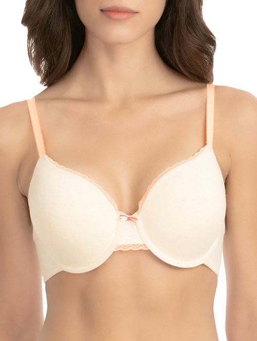 contrast bow patch t-shirt bra - 16254798 - Standard Image - 1