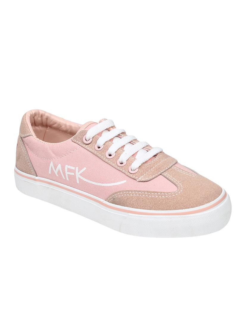 pink lace-up sneakers - 16255131 - Zoom Image - 1