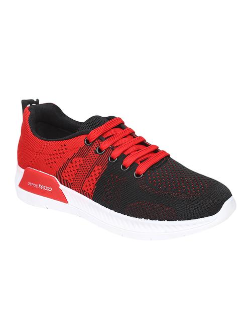 red lace-up sports shoes - 16255134 - Standard Image - 1
