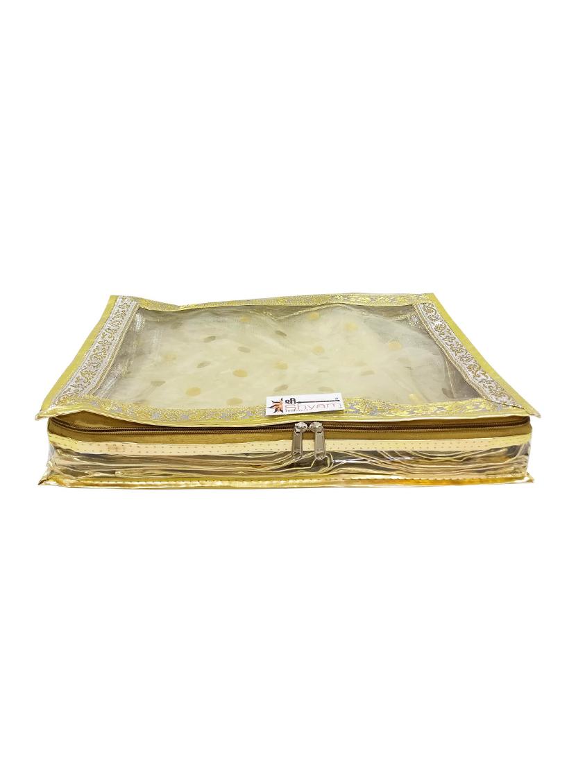 set of 3 gold satin utility bag - 16255257 - Zoom Image - 2
