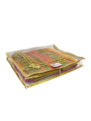 set of 3 gold silk utility bag - 16255258 - Standard Image - 3