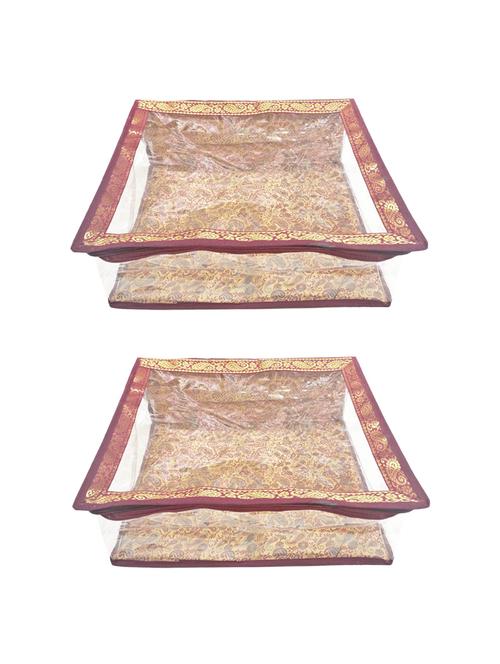 set of 2 wine silk utility bag - 16255284 - Standard Image - 1