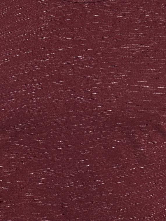 maroon melange t-shirt - 16255440 - Zoom Image - 5