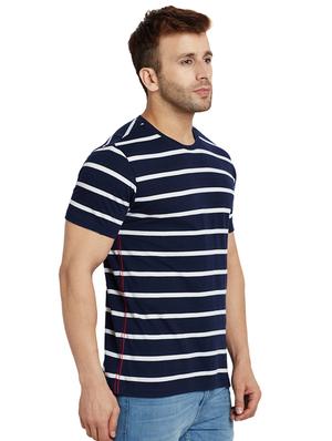 navy blue striped t-shirt - 16255444 - Standard Image - 2