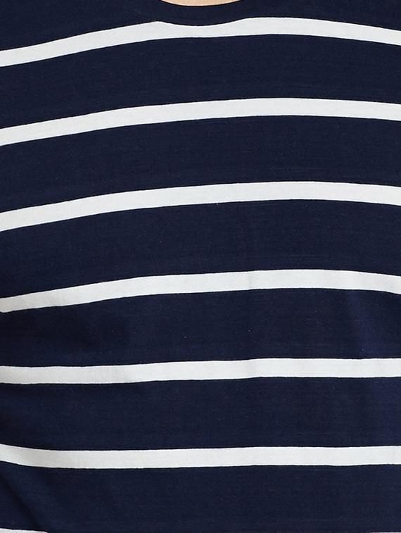 navy blue striped t-shirt - 16255444 - Zoom Image - 5