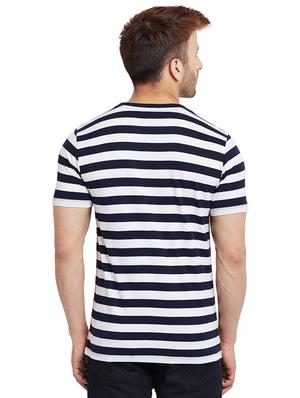 navy blue striped t-shirt - 16255448 - Standard Image - 3