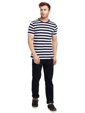 navy blue striped t-shirt - 16255448 - Standard Image - 4