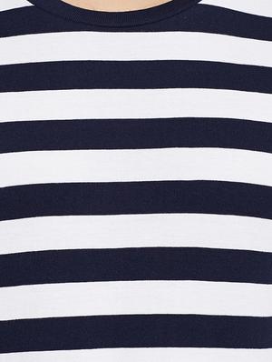 navy blue striped t-shirt - 16255448 - Standard Image - 5