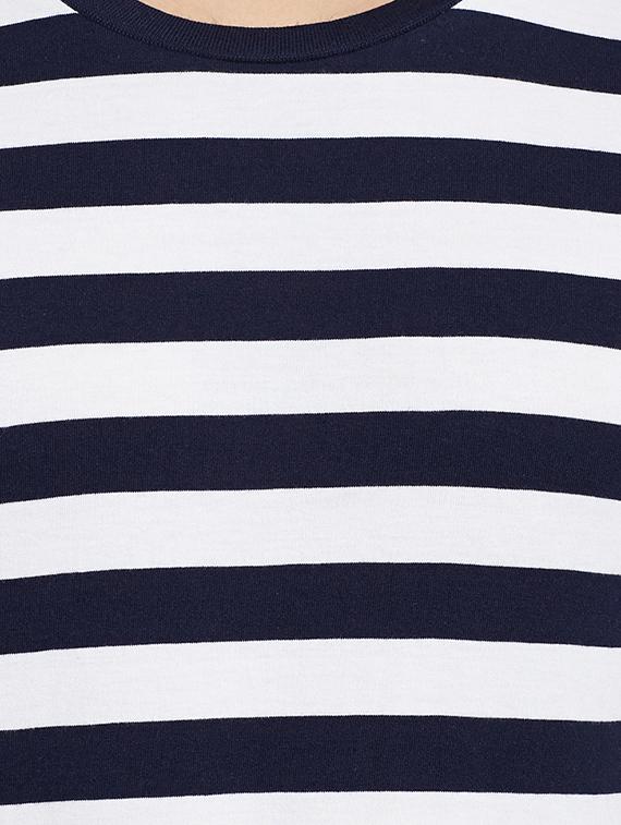navy blue striped t-shirt - 16255448 - Zoom Image - 5
