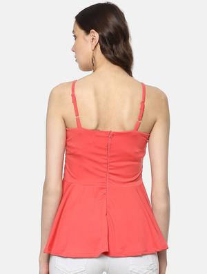 cami neck pleated top - 16256450 - Standard Image - 3