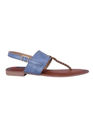 blue t-strap sandals - 16258988 - Standard Image - 2