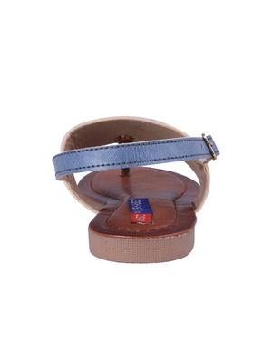 blue t-strap sandals - 16258988 - Standard Image - 3