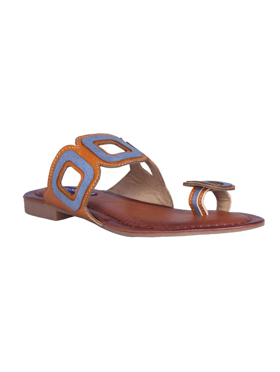 tan one toe sandals - 16258994 - Zoom Image - 1