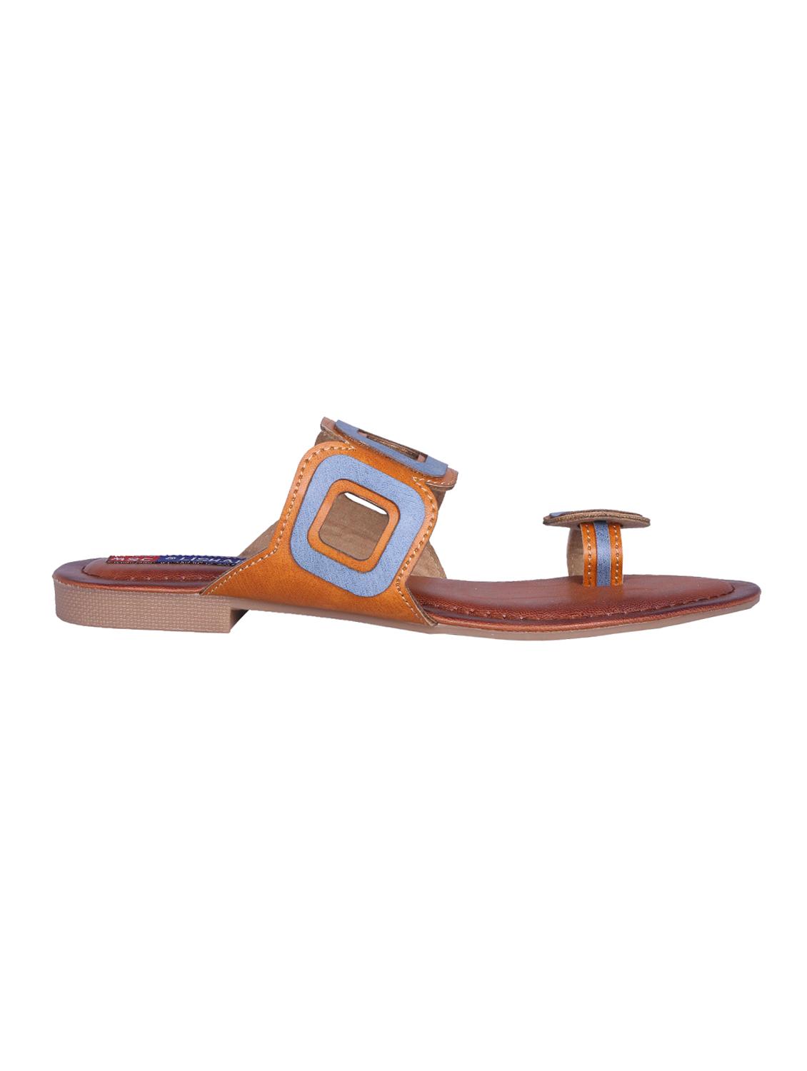tan one toe sandals - 16258994 - Zoom Image - 2