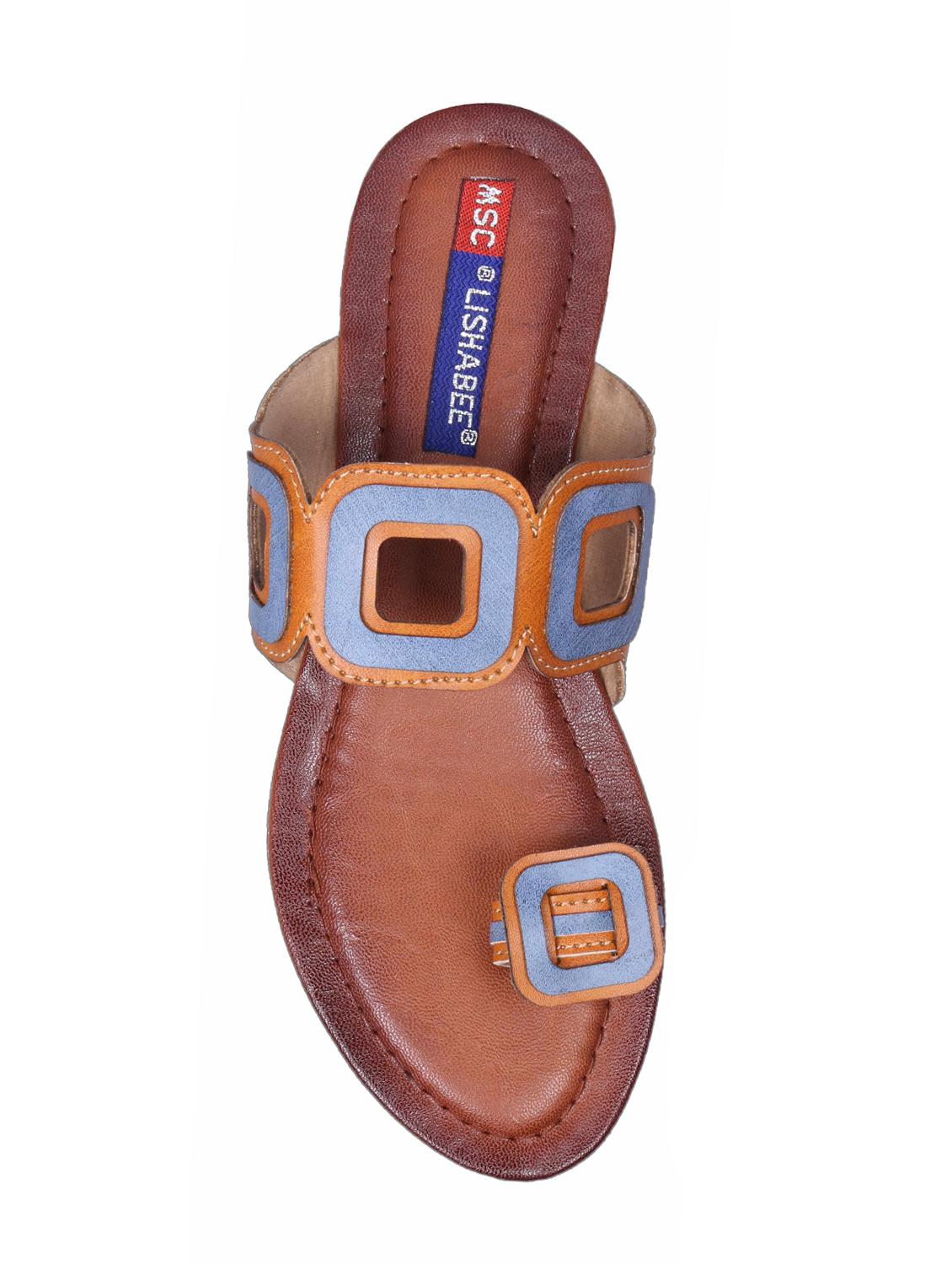 tan one toe sandals - 16258994 - Zoom Image - 4