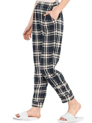 high rise checkered pajama - 16259417 - Standard Image - 2