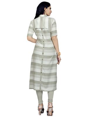 striped kurta with jacket - 16259479 - Standard Image - 3