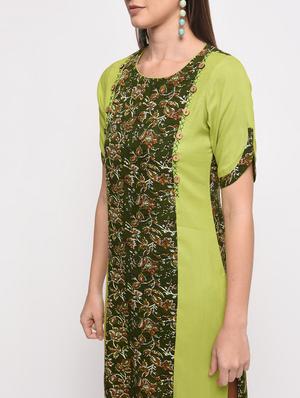 kalamkari printed straight kurta - 16259565 - Standard Image - 5