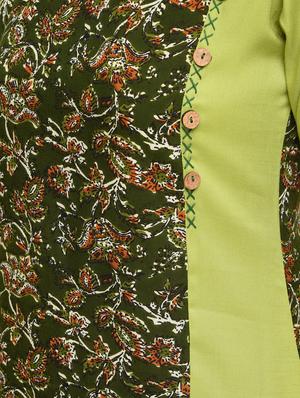 kalamkari printed straight kurta - 16259565 - Standard Image - 6