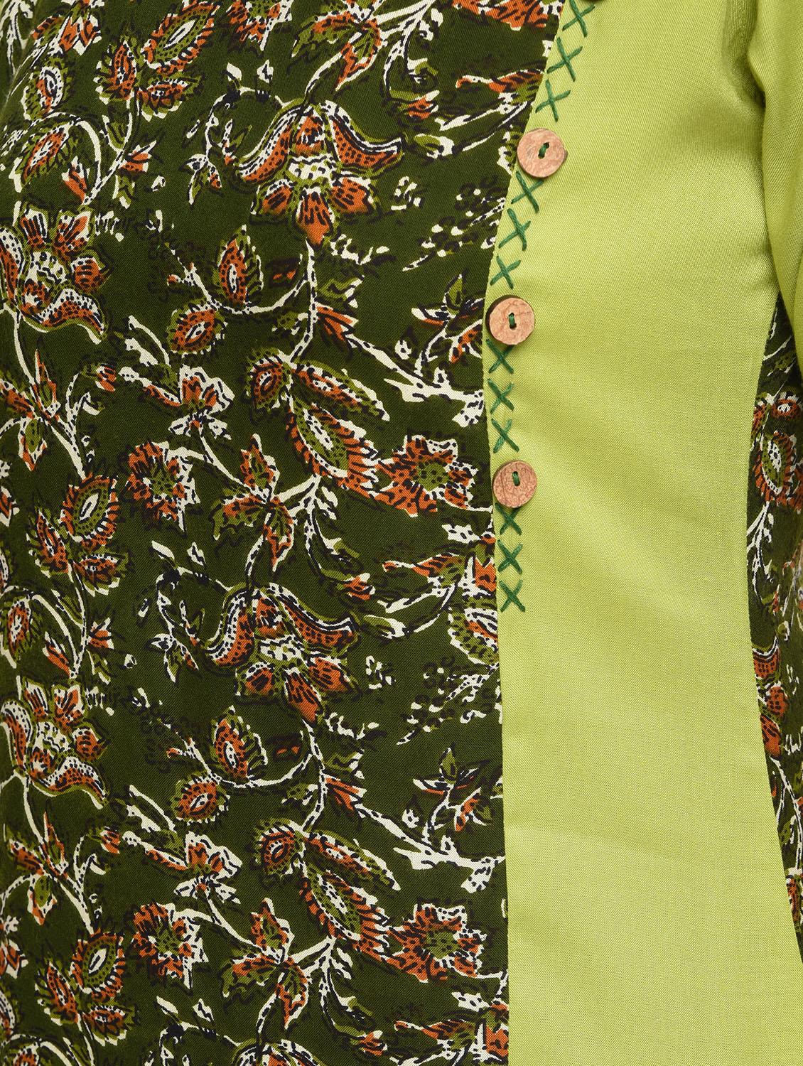 kalamkari printed straight kurta - 16259565 - Zoom Image - 6