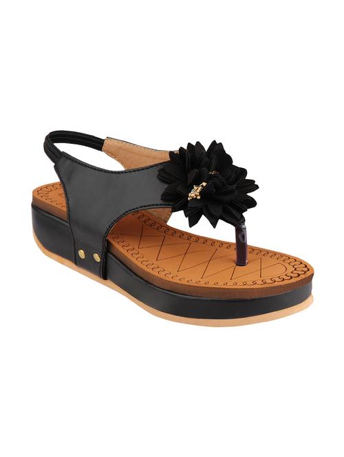 black back strap sandals - 16259606 - Standard Image - 1