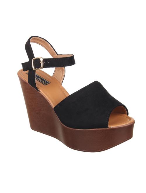 black platforms wedges - 16260441 - Standard Image - 1