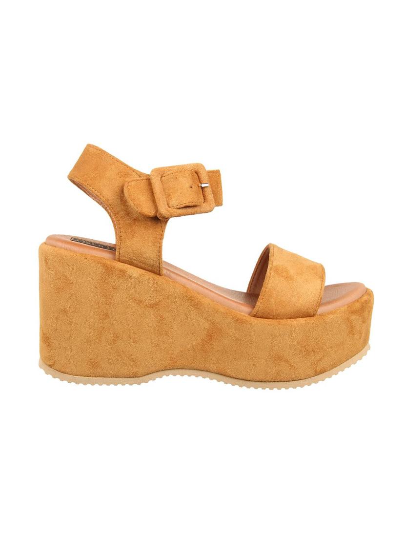 tan back strap wedges - 16260469 - Zoom Image - 2