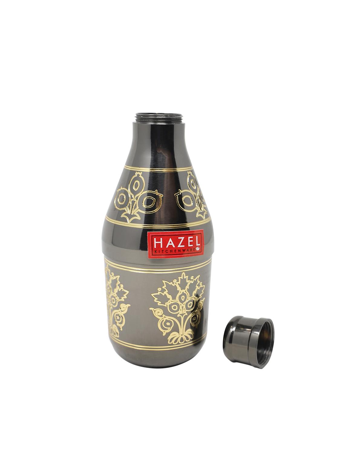 hazel round brass designer jar container canister - 1 pcs, 200ml - 16261158 - Zoom Image - 1