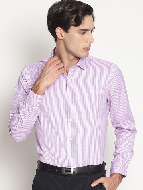pink striped formal shirt - 16261538 - Very Small Image - 1