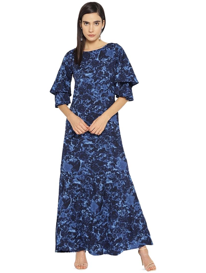 ruffle sleeved floral maxi dress - 16262062 - Zoom Image - 1