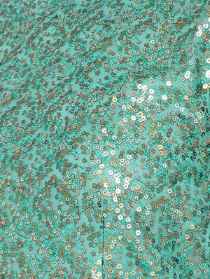 slit sleeved sequined gown - 16262073 - Standard Image - 4