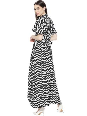 tie back printed high low dress - 16262074 - Standard Image - 3