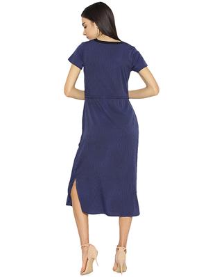 pinstriped drawstring empire line dress - 16262075 - Standard Image - 2