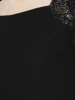 sheer sleeved embroidered maxi dress - 16262077 - Standard Image - 4