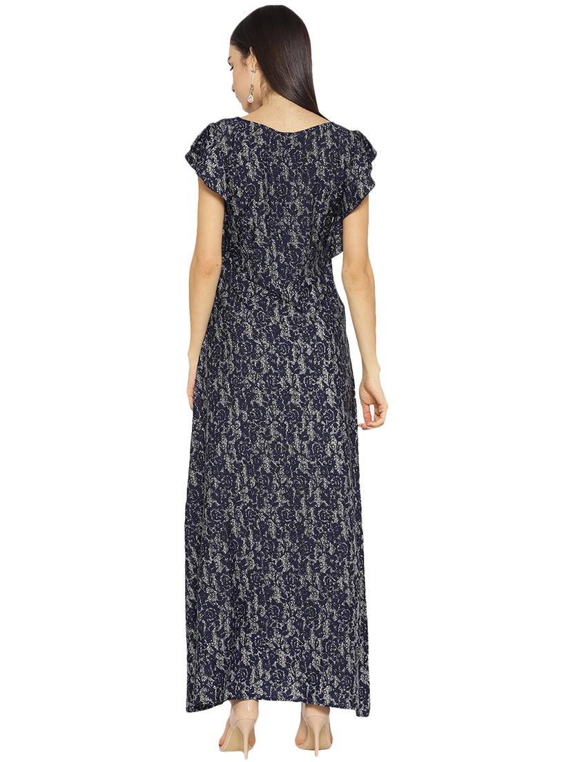 ruffle sleeved floral maxi dress - 16262083 - Zoom Image - 2