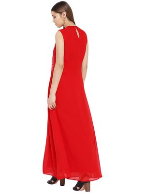 floral lace detail maxi dress - 16262084 - Standard Image - 3