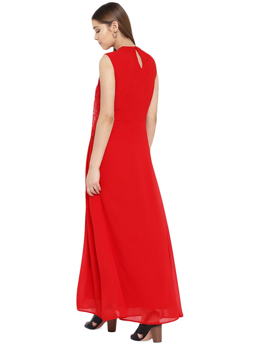 floral lace detail maxi dress - 16262084 - Zoom Image - 3