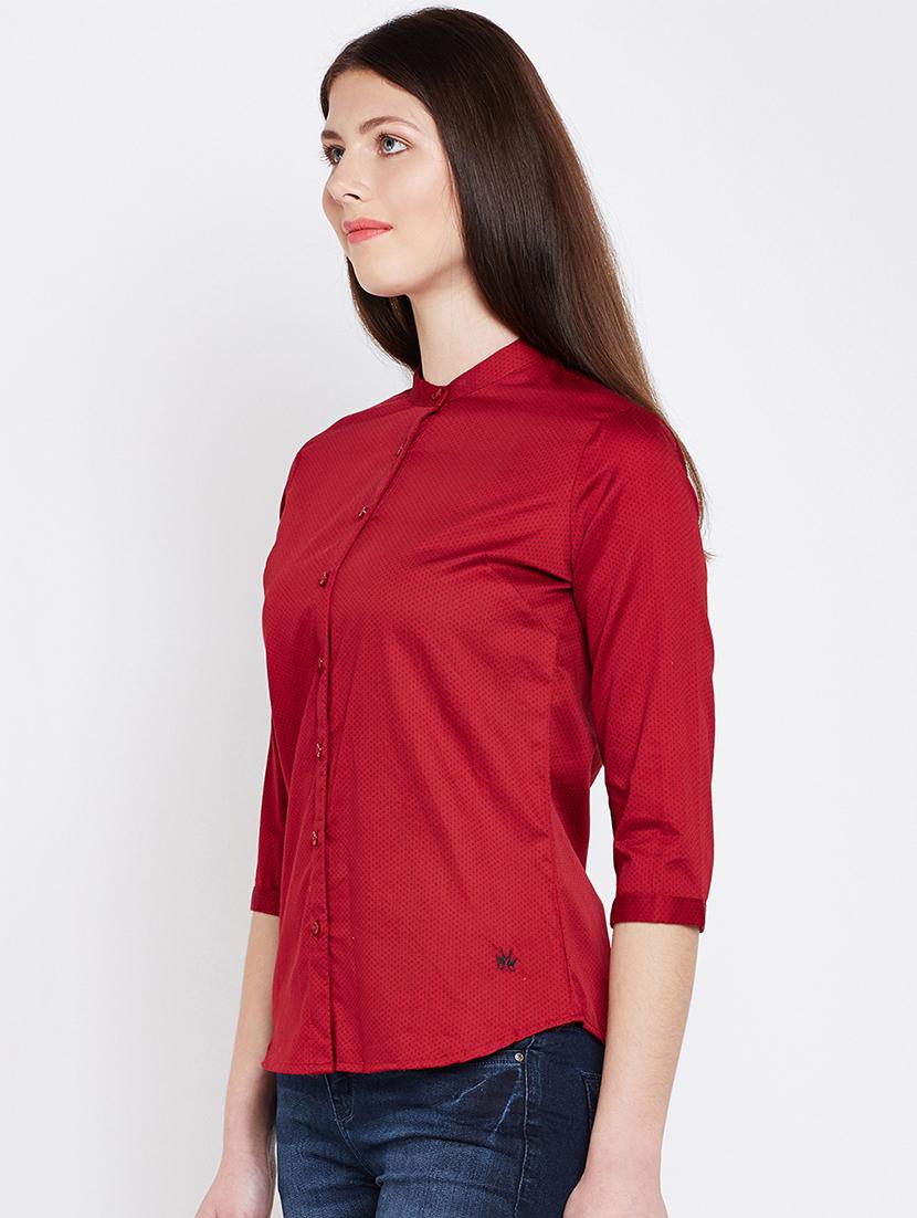 curved hem printed shirt - 16262636 - Zoom Image - 2