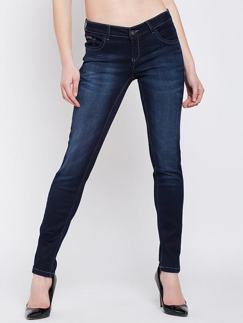 stone washed skinny fit jeans - 16262649 - Standard Image - 1